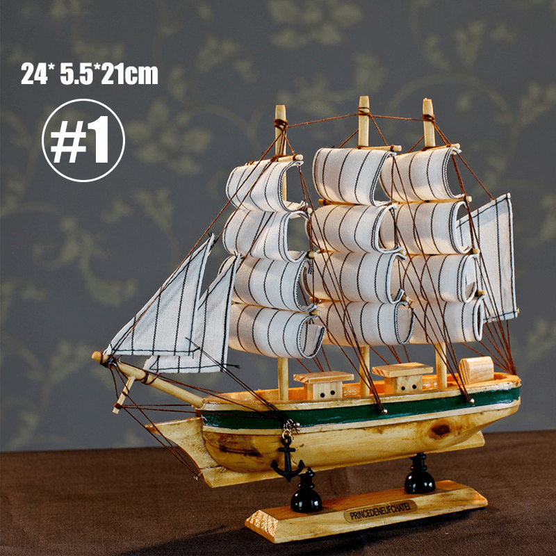 10 Inch DIY Assembly Marion Wooden Ship Boats Model Sailing Decor Xmas Gift Toy - MRSLM