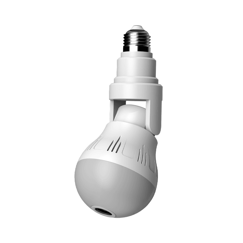XIAOVV D5 360° Panorama 1080P WIFI Light Bulb Camera H.265 Two-Way Audio V380 APP Control Lighting Bulb Lamp Wireless Security Surveillance Indoor IP Camera - MRSLM
