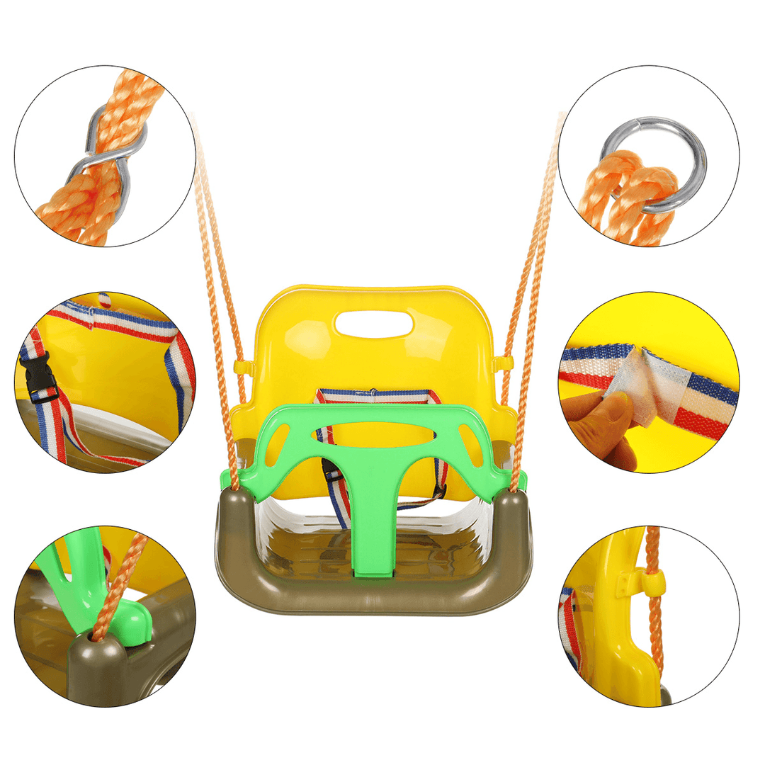 3-In-1 Swing Toys Anti-Skid Hanging Chair Baby Safety Swing Seat Outdoor Garden for More than 6 Months - MRSLM