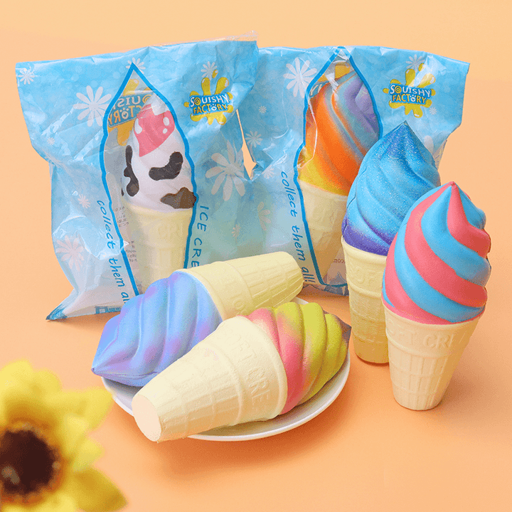 Squishy Ice Cream 15.4*6.2*6.2Cm Slow Rising with Packaging Collection Gift Soft Toy - MRSLM