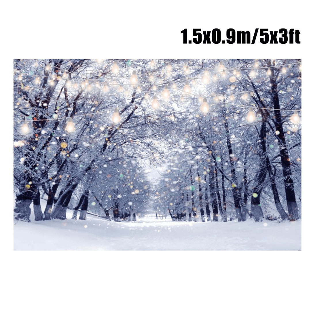 Christmas Snowflake Fantasy Forest Decor Photography Background Cloth Prop - MRSLM