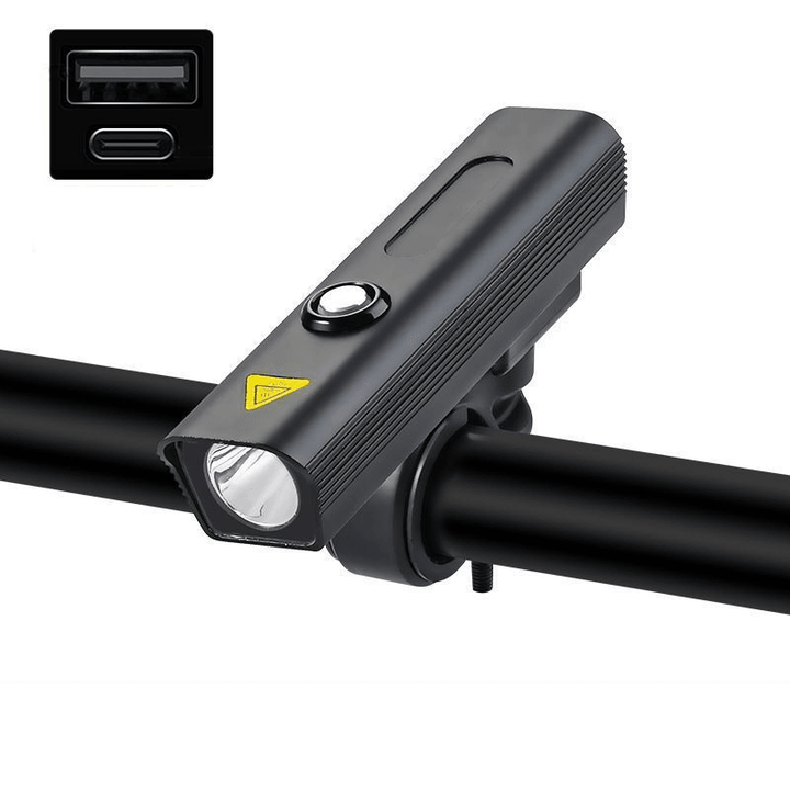 XANES® LV-F004 1/2Xt6 Bike Headlight USB Rechargeable MTB Bicycle LED Front Lamp 4 Modes Waterproof Flashlight Power Bank - MRSLM