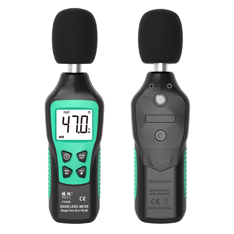 Digital Sound Level Meter 30-130Db Noise Volume Meetinstrument Decibel Monitoring Tester Snel/Langzaam Twee Mode Sound Meter - MRSLM