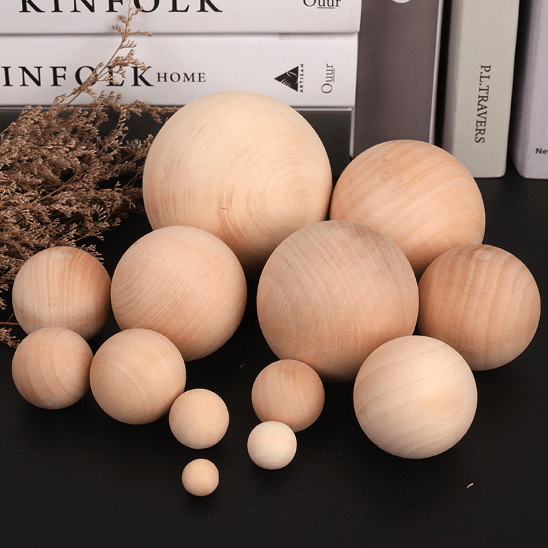 Solid Wood Color Wooden Ball - MRSLM