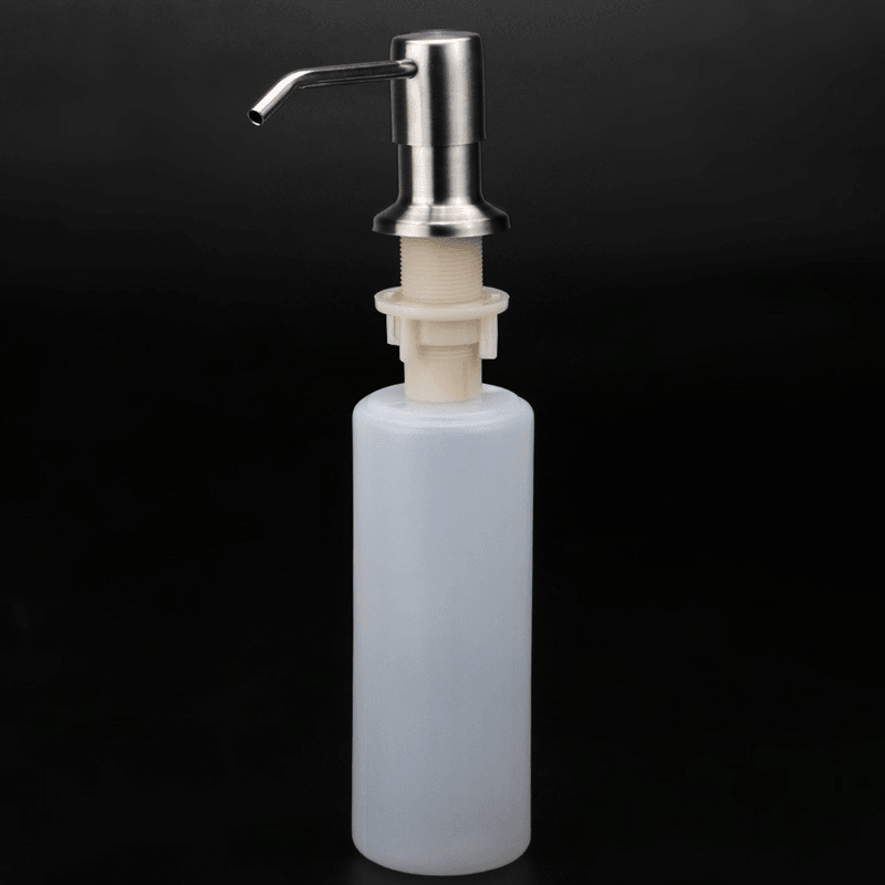 Bathroom Kitchen Soap Dispenser for Sink Detergent Liquid Hand Wash Soap Dispenser Pump for Kitchen Stainless Steel Head - MRSLM