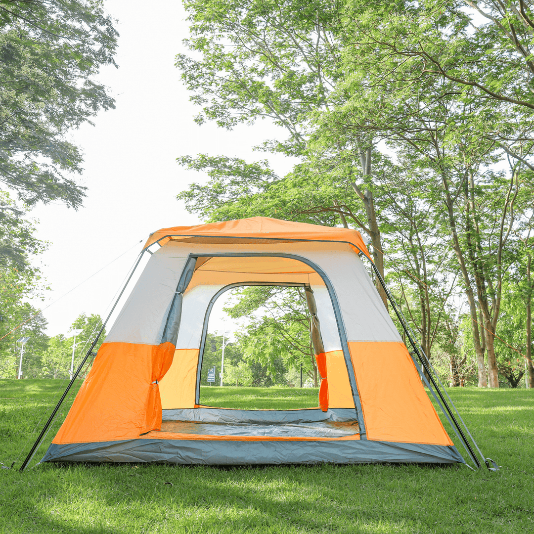 Tooca 6 Person Camping Tents with Top Rainfly Set up Automatic Tent for Outdoor Camping Backpacking Hiking - MRSLM