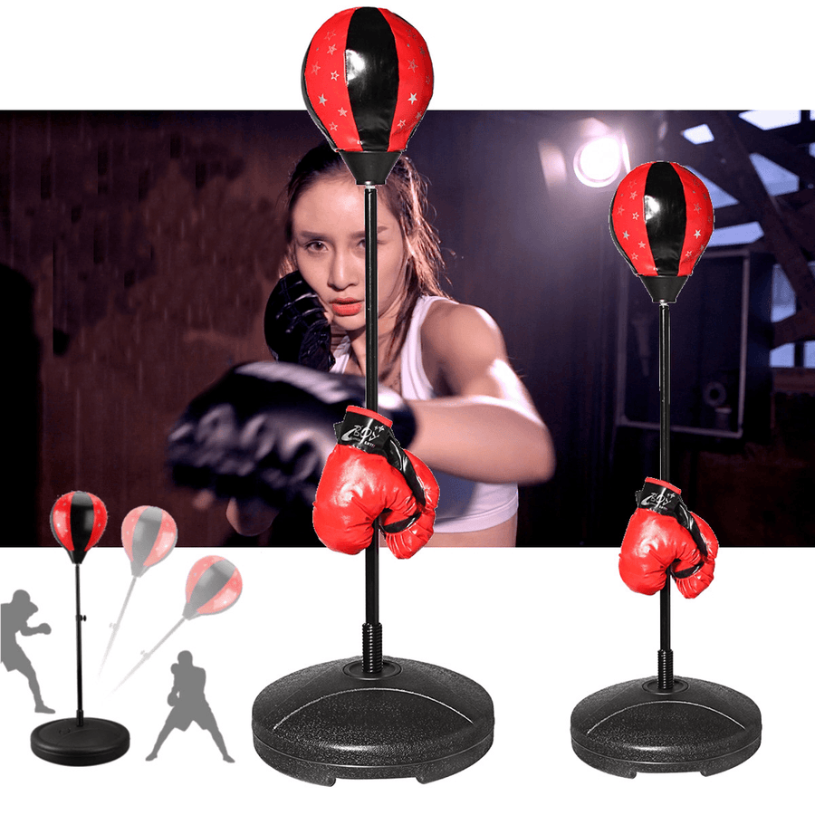 Desk Boxing Sand Bag Adjustable Standing Speed Ball Boxing Target Stress Release Exercise Equipment - MRSLM