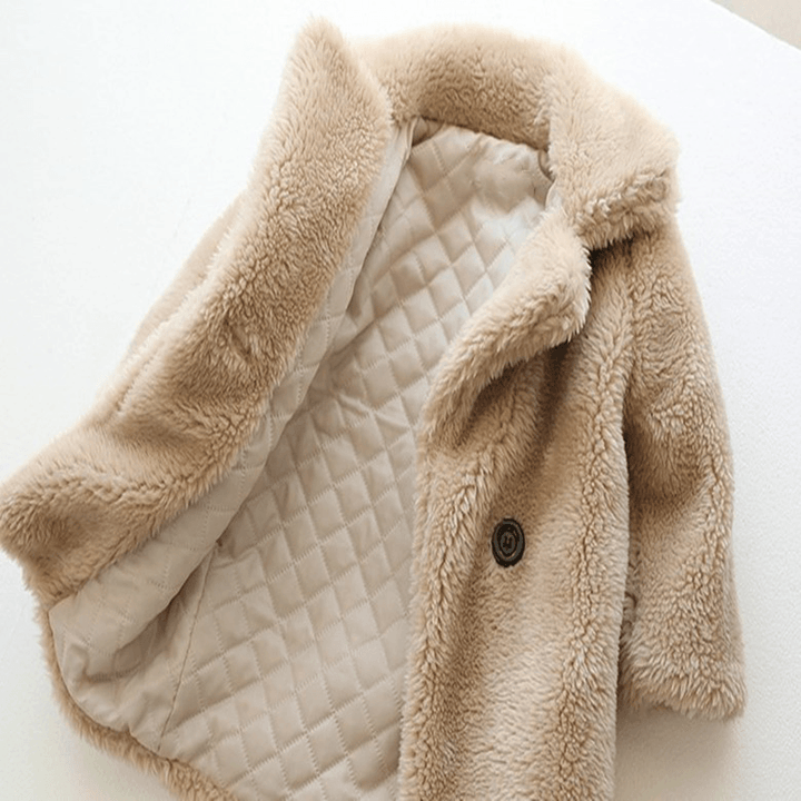 Big Kids Fur Coat Imitation in Autumn and Winter Coat - MRSLM