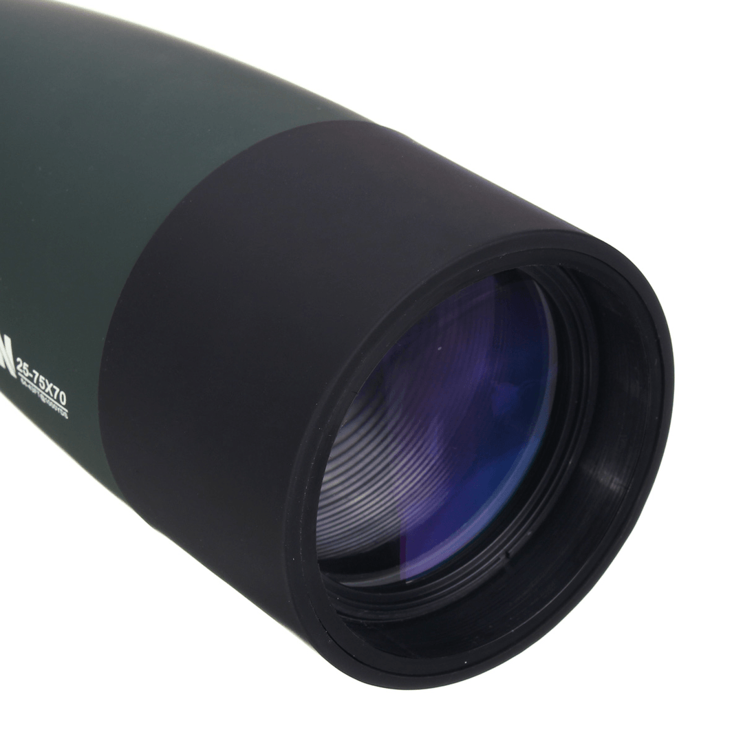 25-75X70 BAK4 Optical Lens Telescope with Tripod Spotting Scope Waterproof Long Range Bird Watching Wildlife Monocular - MRSLM