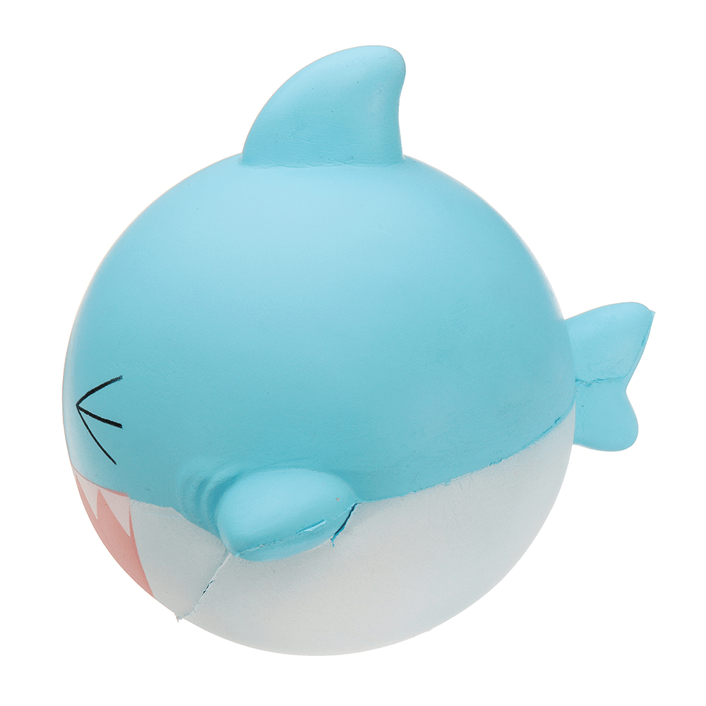 Squishyfun Shark Squishy 15Cm Jumbo Licensed Slow Rising Soft with Packaging Collection Gift - MRSLM