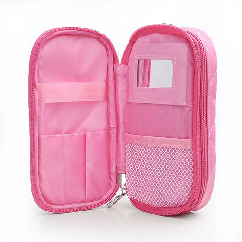 Honana HN-B56 Portable 2 Layers Travel Storage Bag Colorful Cosmetic Makeup Organizer Toiletry - MRSLM