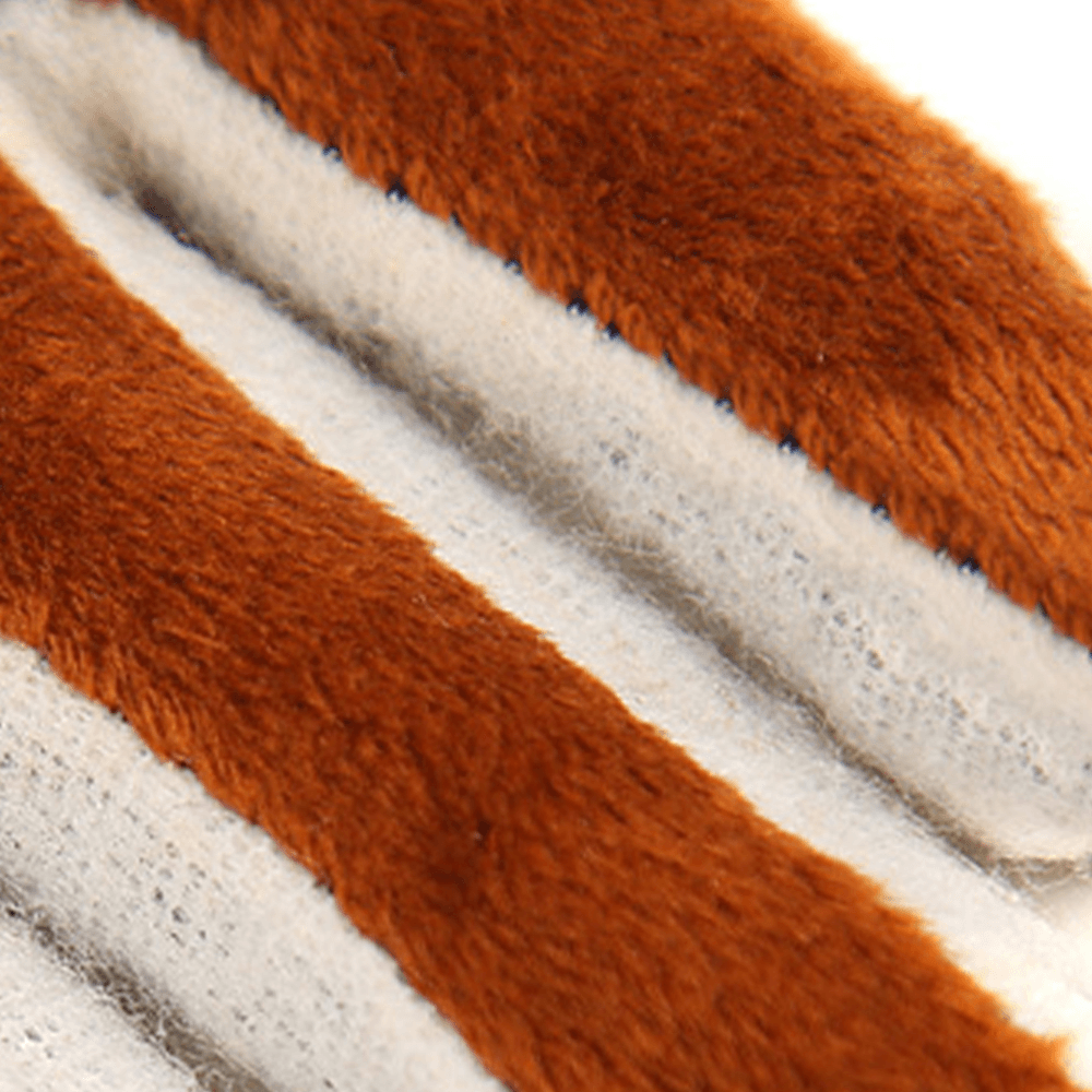 Unisex Genuine Leather Sheepskin Screen Touch Warm Outdoor Casual Business Gloves - MRSLM