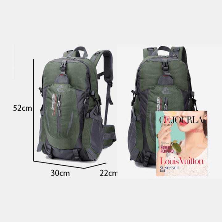 Men Large Capacity 40L Multi-Pockets Anti-Scratch Load-Bearing Mountaineering Multifunctional Buckle Outdoors Backpack - MRSLM