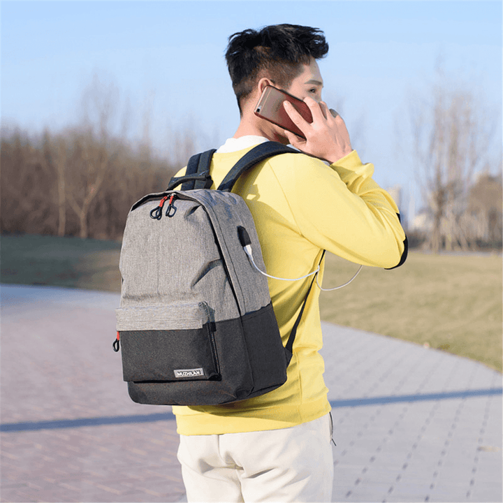 25L Outdoor USB Anti-Theft Laptop Backpack Travel Business School Bag Rucksack - MRSLM
