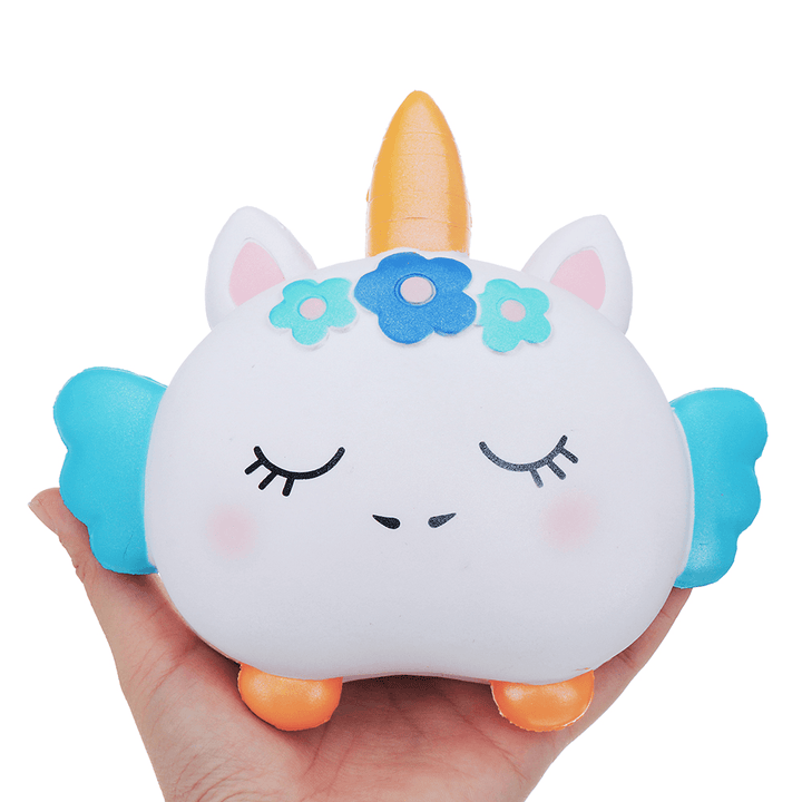 Oriker Unicorn Burger Squishy 16CM Slow Rising with Packaging Collection Gift Soft Toy - MRSLM