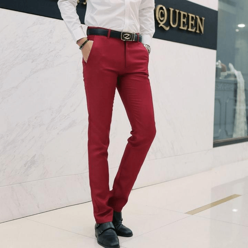 Fashion Simple Business Suit Casual Trousers - MRSLM