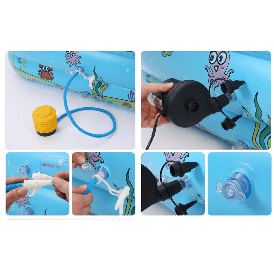 Yingtai 1.3M/1.8M/2.1M Three-Ring Rectangular Children'S Inflatable Swimming Pool for Outdoor - MRSLM