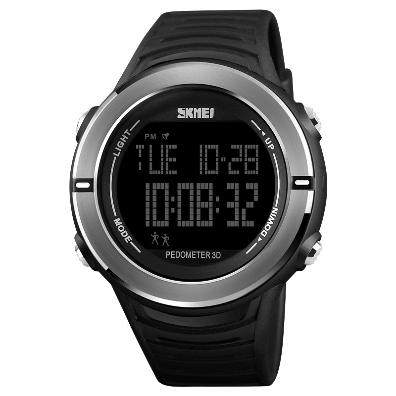 SKMEI 1322 Digital Watch Male Fashion Sport Multi-Function Alarm Pedometer Wrist Watch - MRSLM