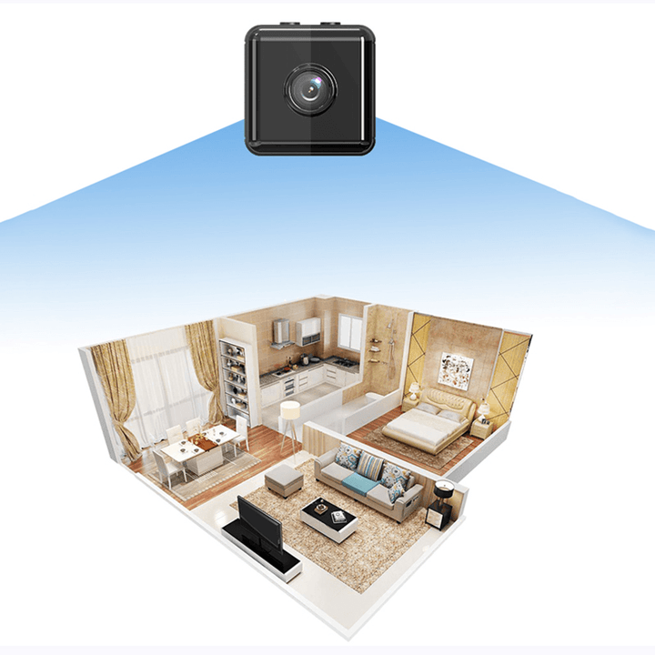 1080P HD Mini WIFI Camera Wireless Hidden Cameras Motion Detecting Night Vision APP Remote Monitoring Nanny Camera Home Security Camera - MRSLM