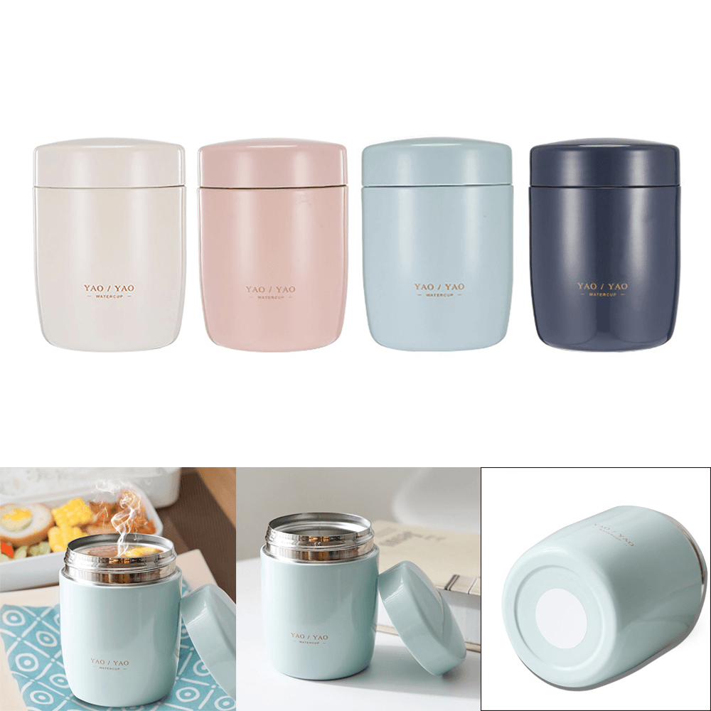 260ML Mini Food Thermos Lunch Box Stainless Steel Food Soup Containers Vacuum Flasks Thermos Cup Outdoor Camping Travel - MRSLM