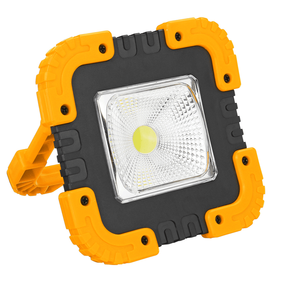 Portable 50W 1000LM Solar LED Work Light COB Camping Lamp USB Rechargeable Flood Spot Lamp Hand Light - MRSLM
