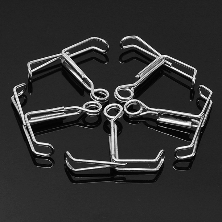 5Pcs Stainless Steel Water Stop Stoping Clips Sealing Clip Clamp for Rubber Silicone Hose - MRSLM