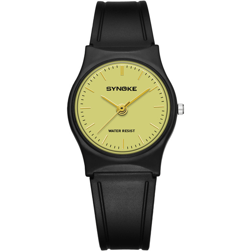 SYNOKE 9018 Simple Design Casual Style Ultra Thin Waterproof Fashion Men Watch Quartz Watch - MRSLM