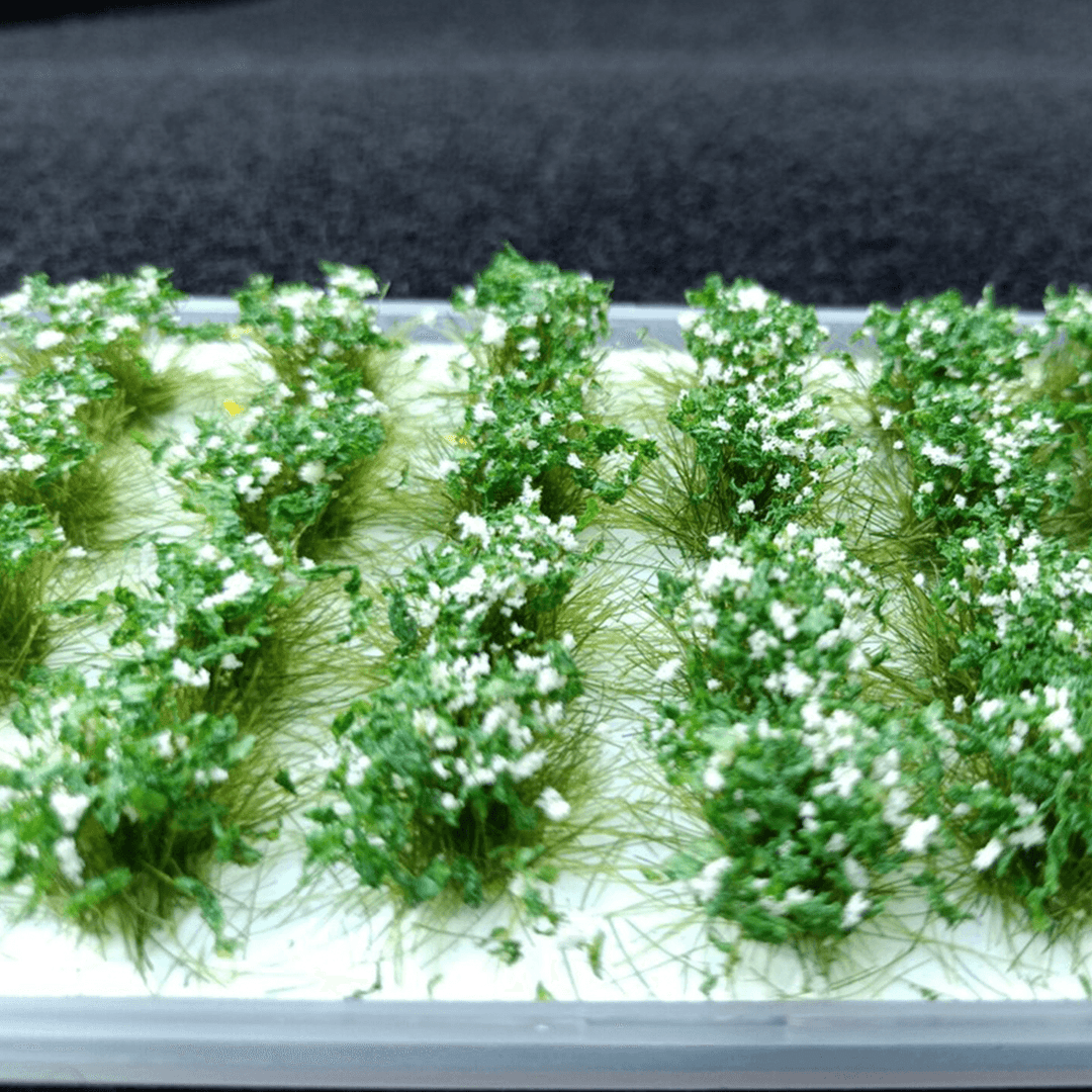 28Pcs 1:35HO Flower Clusters Miniature Model DIY Building Landscape Modelling Material - MRSLM