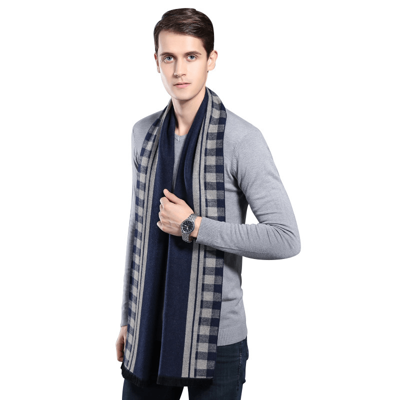 Men'S Autumn and Winter Cashmere Warm Scarf - MRSLM