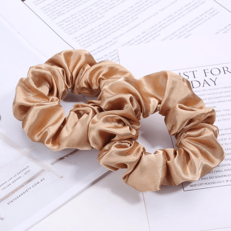 European and American Cloth Circle Head Rope Pure Color Headdress Hair Rope - MRSLM