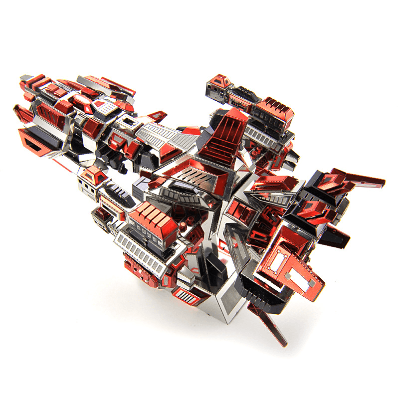 Longgan Micro Spell Microworld Flame Spaceship DIY Creative Gift Toys Metal Puzzle Toys - MRSLM