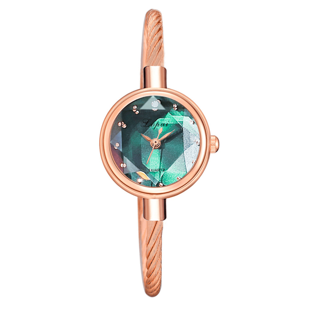 LVPAI P1148 Dazzling Colorful Women Bracelet Watch Small Dial Casual Style Quartz Watch - MRSLM