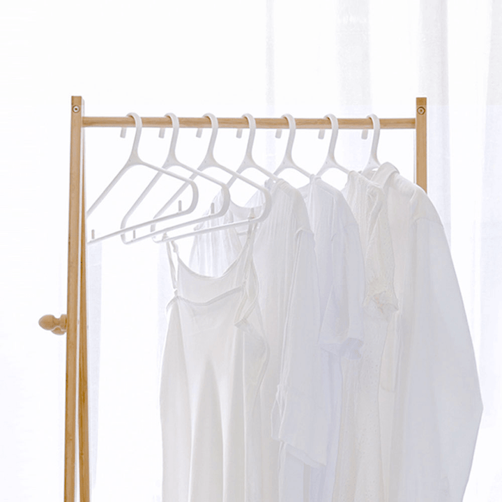 QUANGE 10Pcs/Set Wide Shoulder Non-Slip Hanger Home Cloth Hanger for Tops/Skirts/Dresses/Trousers Hanger Hook - MRSLM