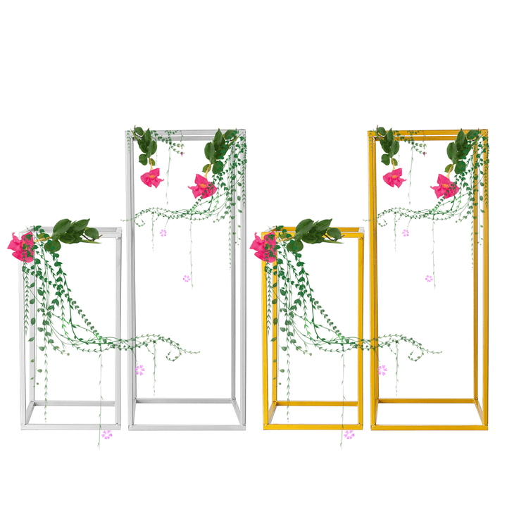 Flower Rack Wedding Metal Art Geometric Column Vase Stand Prop Party Detachable - MRSLM