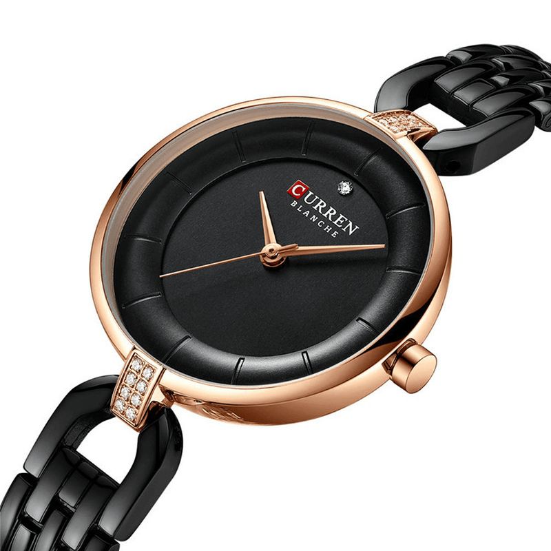 CURREN 9052 Rhinestone Elegant Design Women Wrist Watch Casual Style Quartz Watch - MRSLM