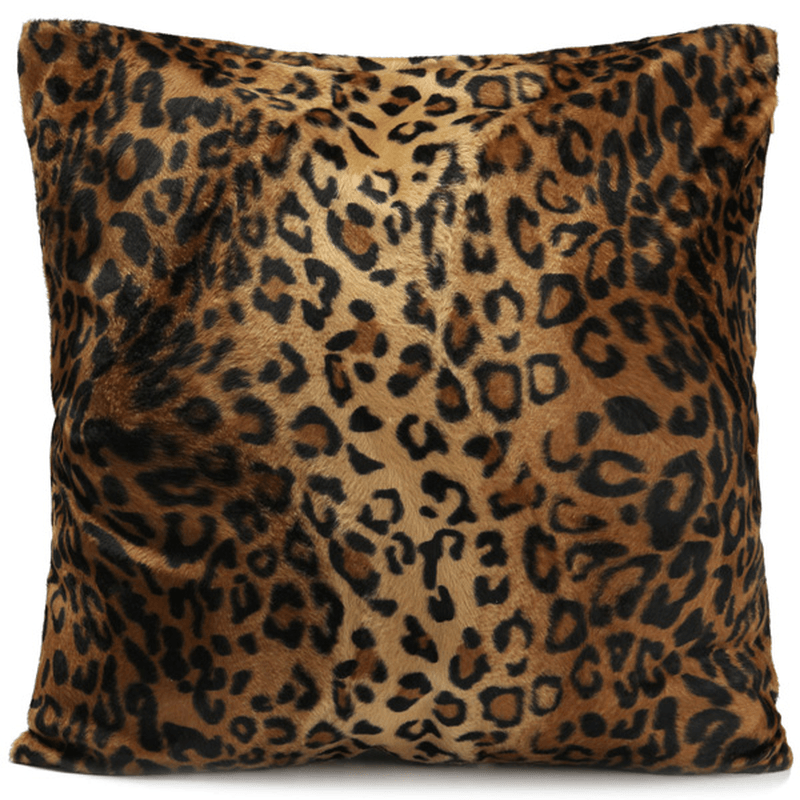 Leopard Animal Print Pillow Case for Sofa, Waist, and Throw Cushion Cover Home Decoration - MRSLM
