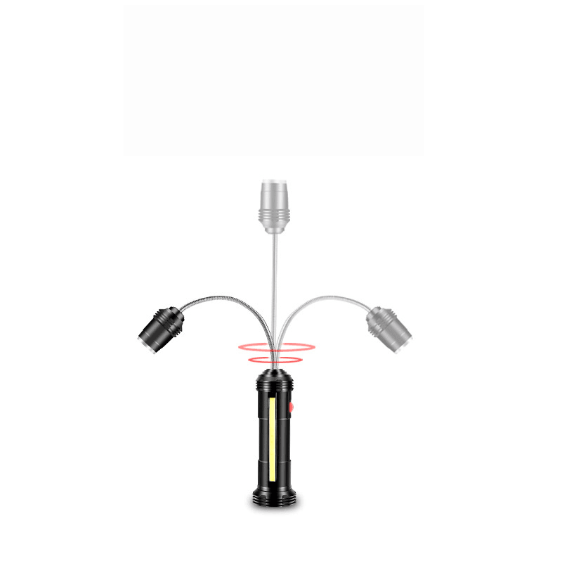Ipree® T6+COB+LED USB Adjustable BBQ Lamp Magnetic Work Light Focusing Torch Flashlight Outdoor Camping - MRSLM