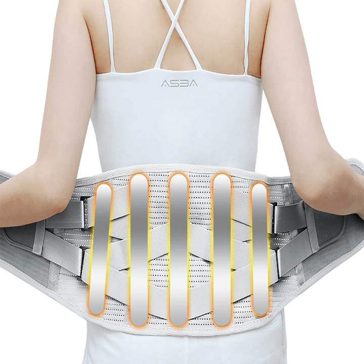 Five Steel Plates Bi-Directional Tension Waist Protector Relief Lumbar Disc Strain Herniation Belt Breathable Comfortable for Men Women - MRSLM