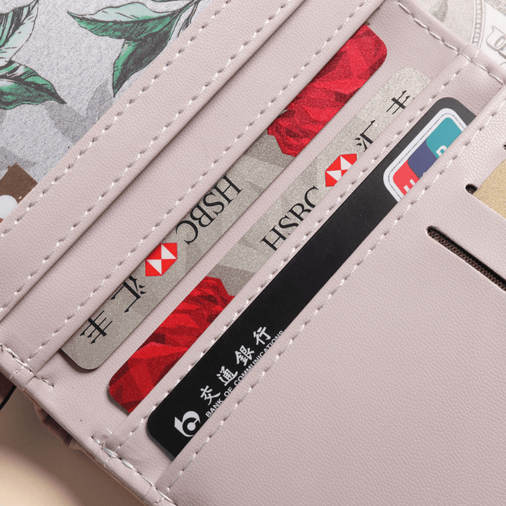 Cartoon Cute Lovely Bi-Fold Small Wallet Purse Card Holder for Women - MRSLM