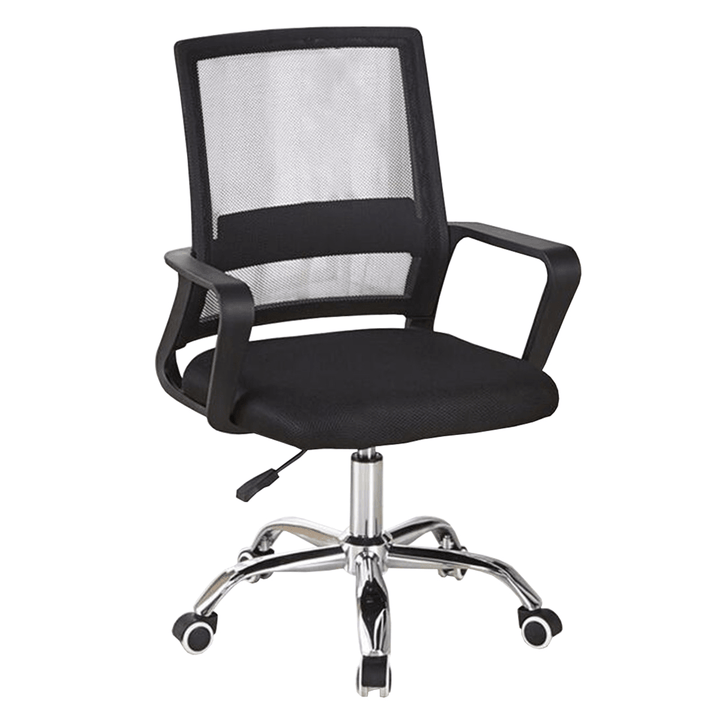 Office Mesh Chair Ergonomic Swivel Mid-Back Computer Desk Seat Metal Base Adjustable Lifting Chair Home Office Furniture - MRSLM