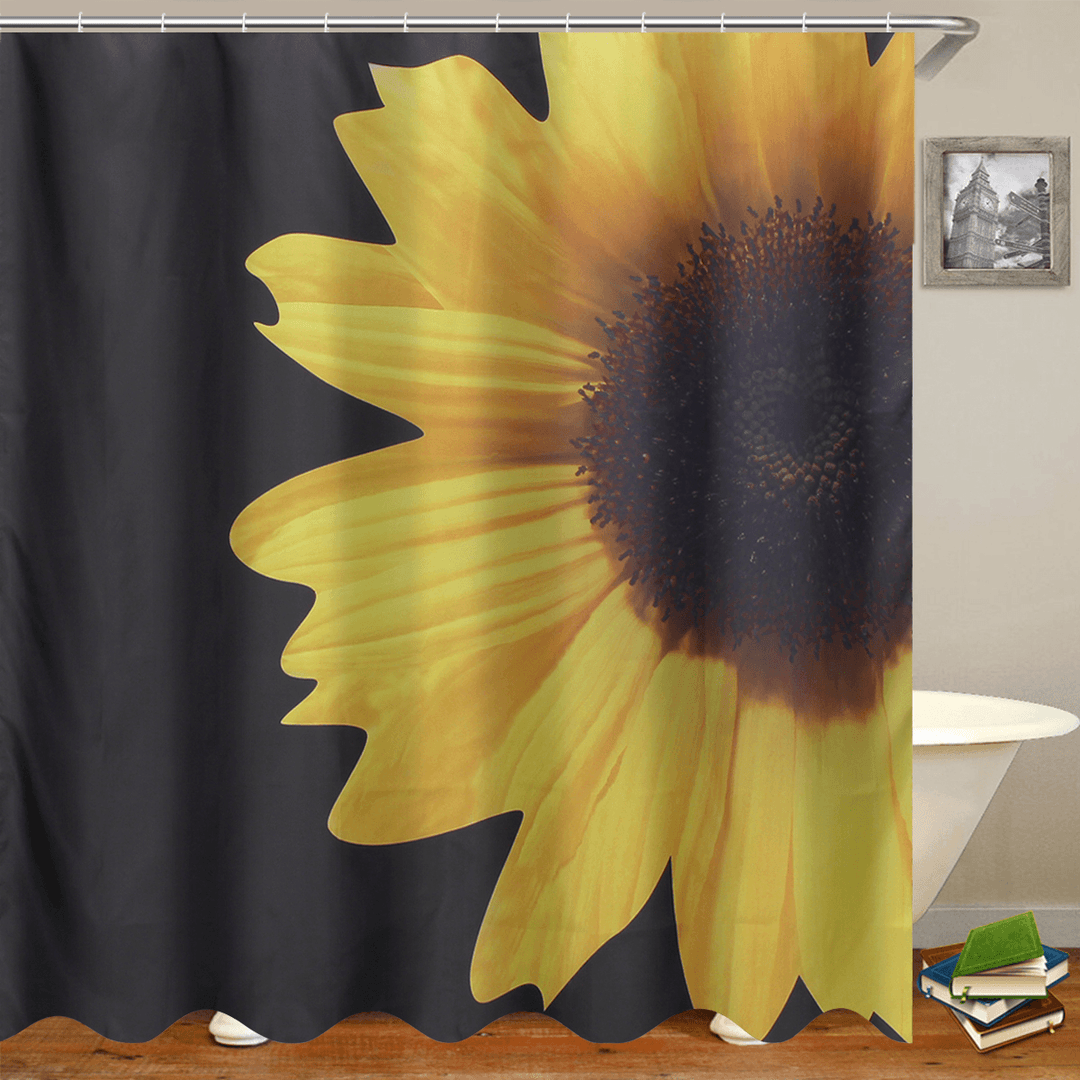 Shower Curtain Bathroom Mats Rugs Set Non-Slip Quickly Dry Soft Bath - MRSLM