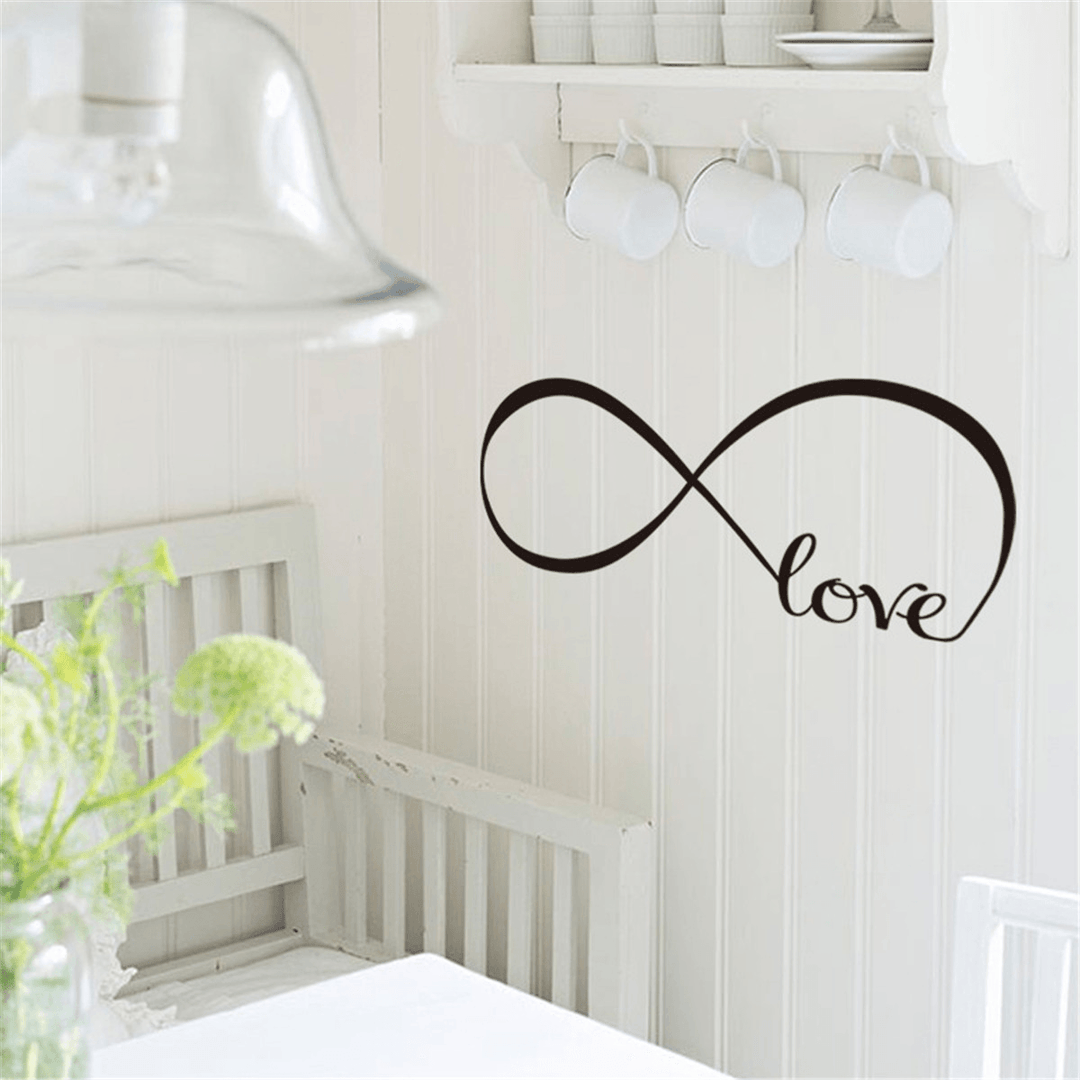 S/M/L Love PVC Wall Stickers DIY Removable Self Adhesive Art Decal Decoration - MRSLM