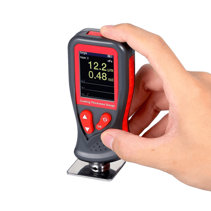 GT230 Coating Thickness Gauge Automobile Paint Detector Mini Digital Coating Thickness Tester with Storage Case - MRSLM
