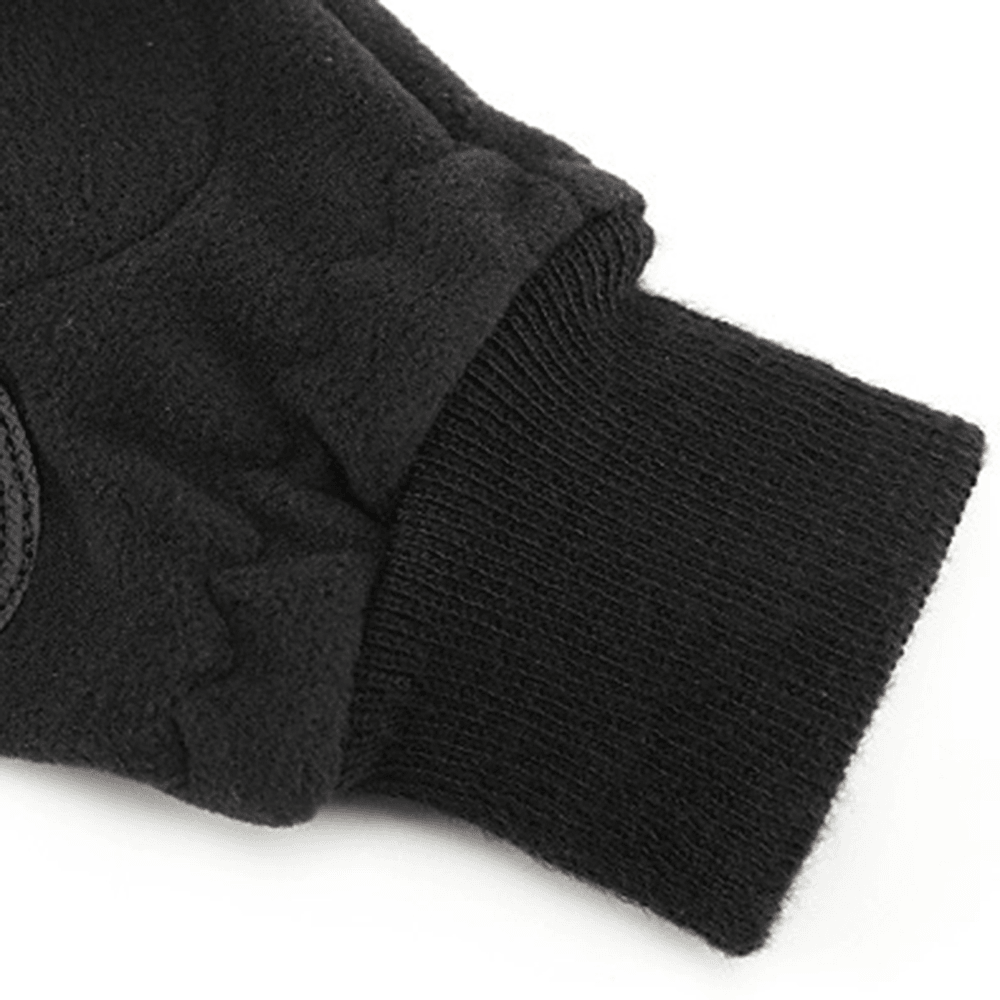 New Season Fleece Warm Gloves Men'S Flip Bag Refers to plus Thick Outdoor Loupe Finger Touch Screen - MRSLM