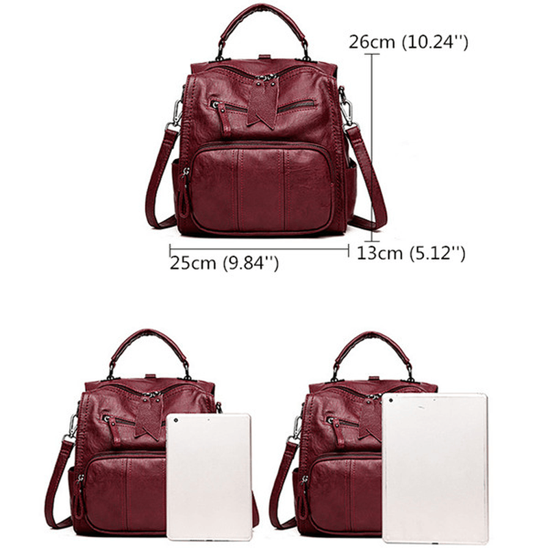 Suture Multifunction Bag Shoulder Bag Backpack Travel Bag for Women - MRSLM