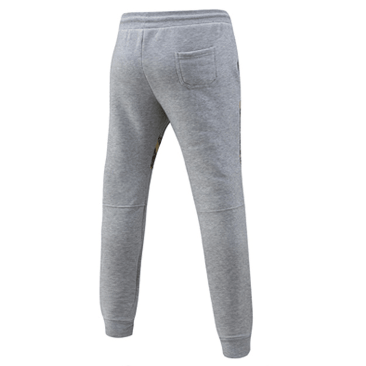 Men'S Casual Jacquard Elastic Pants National Style Printing Drawstring Sport Trousers - MRSLM