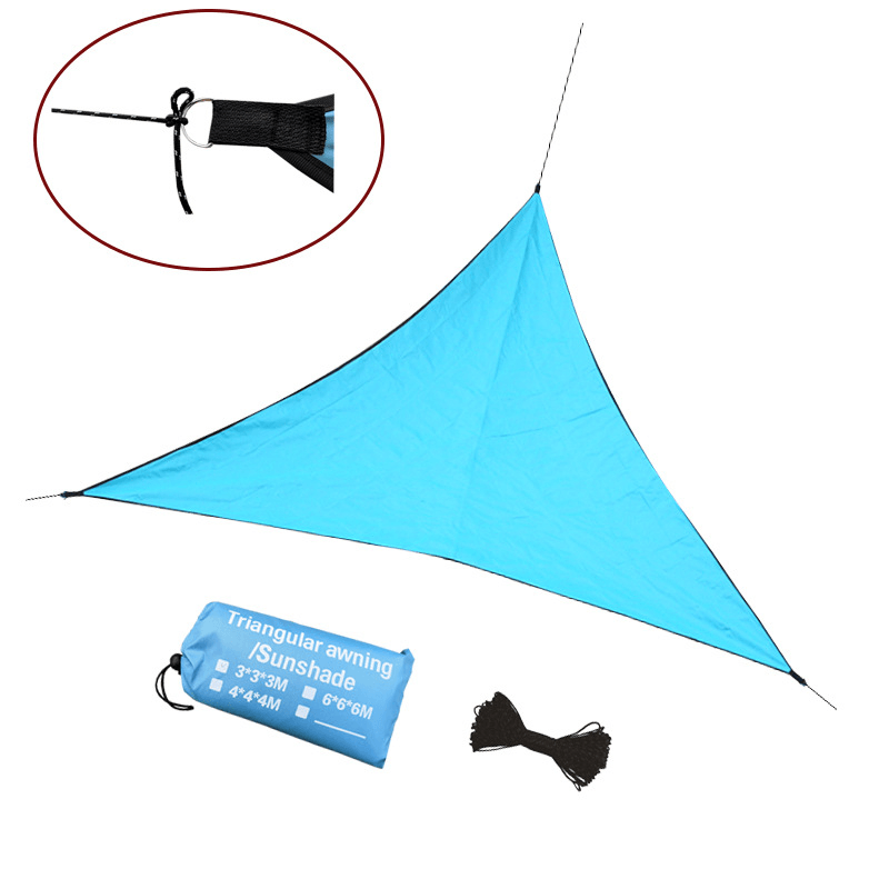 3/4/6M Outdoor Triangle Waterproof Awnings Sun Shelter Sunshade Outdoor Canopy Garden Patio Pool Shade Sail Awning - MRSLM