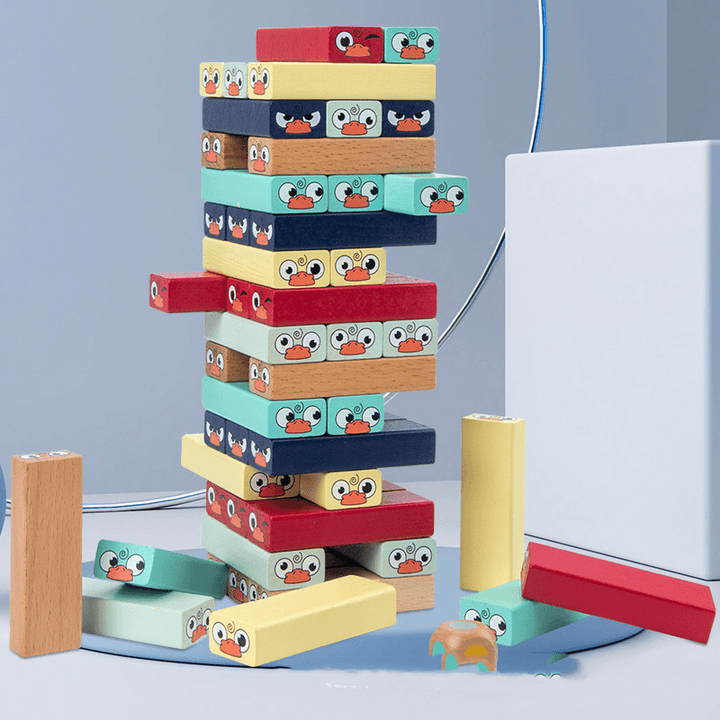 Children'S Wooden Animals Stacked on Top of Each Other - MRSLM