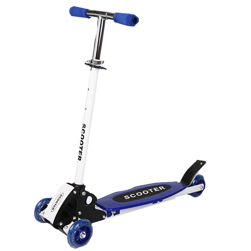 Folding Kick Scooter for Kids 3 Wheels Scooters Adjustable Height Age 3-7 Gift - MRSLM