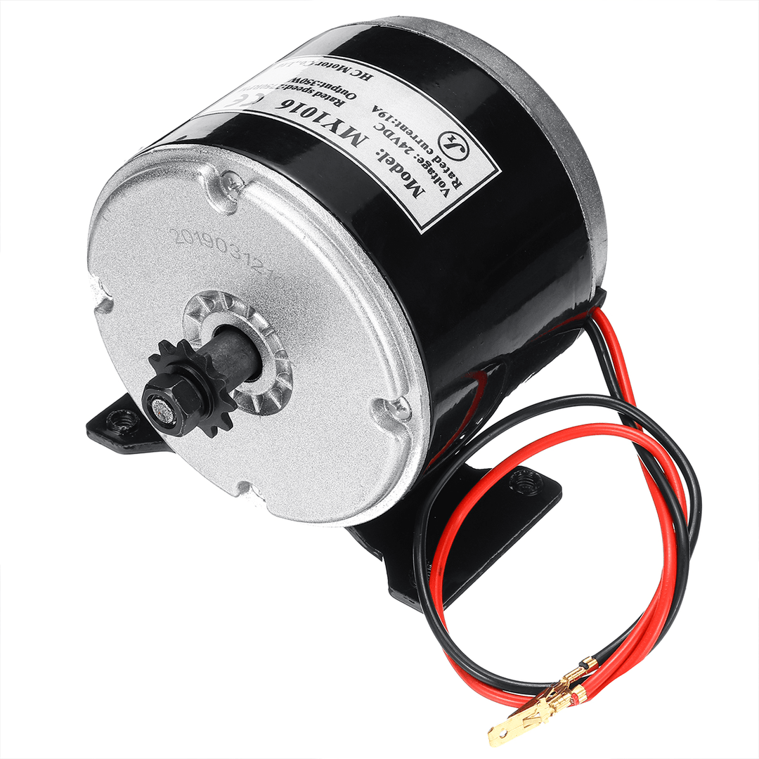 24V 350W Electric Scooter E Bike Bicycle Brushed Motor with Controller for 25H Chain - MRSLM